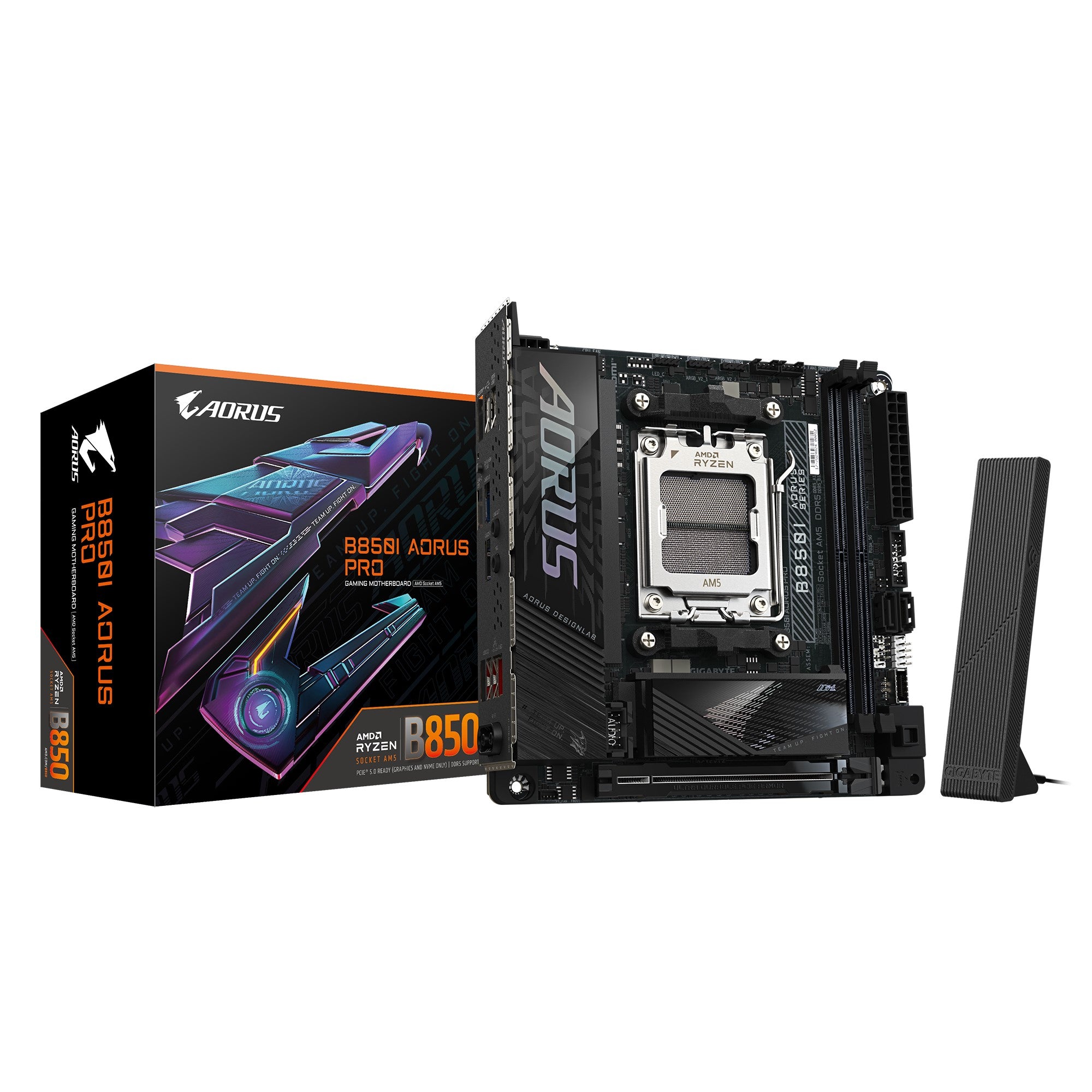 Gigabyte B850I AORUS PRO 1.0, AMD AM5, 2 x DDR5 up to 128 GB,  1 x HDMI, 1x PCI Express x16, 2 x M.2, 2 x SATA, 6 x USB 3.2 Gigabyte B850I AORUS PRO 1.0, AMD AM5, 2 x DDR5 up to 128 GB,  1 x HDMI, 1x PCI Express x16, 2 x M.2, 2 x SATA, 6 x USB 3.2